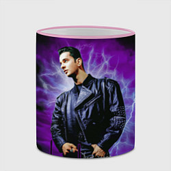 Кружка 3D Depeche Mode - Dave Gahan, цвет: 3D-розовый кант — фото 2