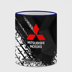 Кружка 3D Mitsubishi - След протектора, цвет: 3D-синий кант — фото 2