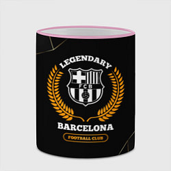 Кружка 3D Barcelona - legendary football club на темном фоне, цвет: 3D-розовый кант — фото 2