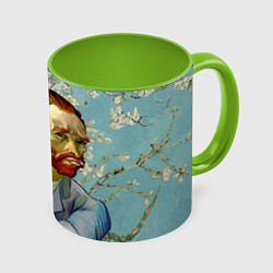 Кружка цветная Ван Гог Селфи - Арт Портрет