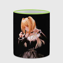 Кружка 3D Миса Амане - Тетрадь смерти, цвет: 3D-светло-зеленый кант — фото 2