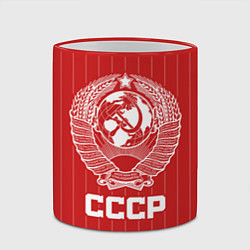 Кружка 3D Герб СССР Советский союз, цвет: 3D-красный кант — фото 2