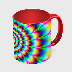 Кружка цветная Радужная оптическая иллюзия