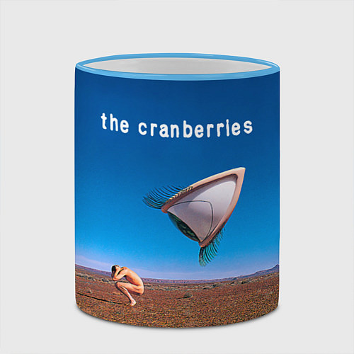 Кружка цветная Bury the Hatchet - The Cranberries / 3D-Небесно-голубой кант – фото 2