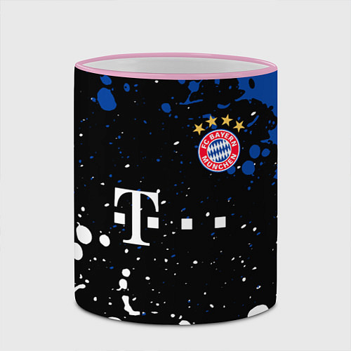 Кружка цветная Bayern munchen Краска / 3D-Розовый кант – фото 2