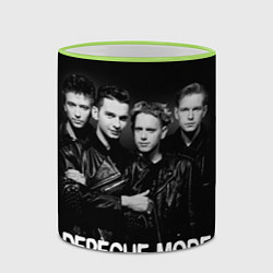 Кружка 3D Depeche Mode - black & white portrait, цвет: 3D-светло-зеленый кант — фото 2