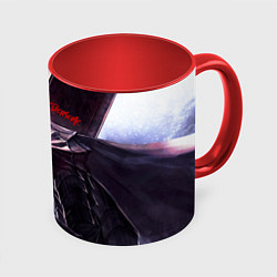 Кружка 3D Берсерк С Мечечём На Плече, цвет: 3D-белый + красный