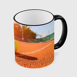 Кружка 3D Теннис - рассвет, цвет: 3D-черный кант
