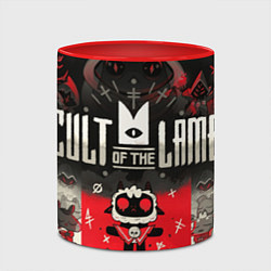 Кружка 3D Собрание Культа - Cult of the lamb, цвет: 3D-белый + красный — фото 2
