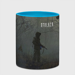 Кружка 3D STALKER Одиночка На Болоте, цвет: 3D-белый + небесно-голубой — фото 2