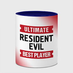Кружка 3D Resident Evil: Best Player Ultimate, цвет: 3D-белый + синий — фото 2