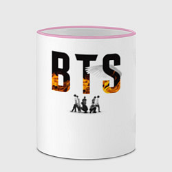 Кружка 3D BTS Team Art, цвет: 3D-розовый кант — фото 2