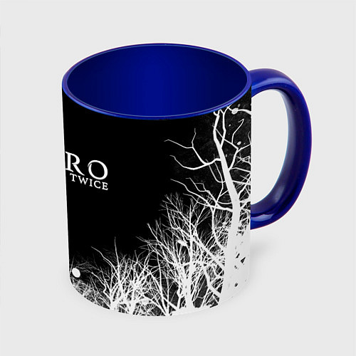Кружка цветная Sekiro арт / 3D-Белый + синий – фото 1