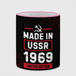 Кружка 3D Made in USSR 1969 - limited edition, цвет: 3D-розовый кант — фото 2
