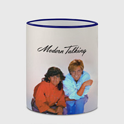 Кружка 3D Modern Talking : Thomas Anders and Dieter Bohlen, цвет: 3D-синий кант — фото 2