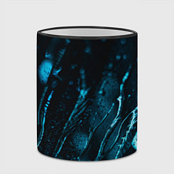 Кружка 3D Огни в каплях дождя, цвет: 3D-черный кант — фото 2