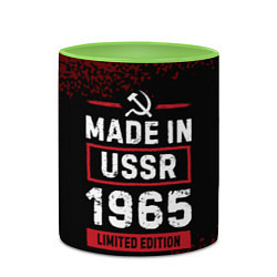 Кружка 3D Made in USSR 1965 - limited edition, цвет: 3D-белый + светло-зеленый — фото 2