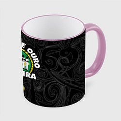 Кружка 3D Capoeira Cordao de ouro flag of Brazil, цвет: 3D-розовый кант