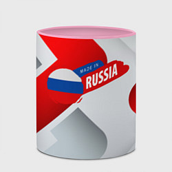 Кружка 3D Welcome to Russia red & white, цвет: 3D-белый + розовый — фото 2