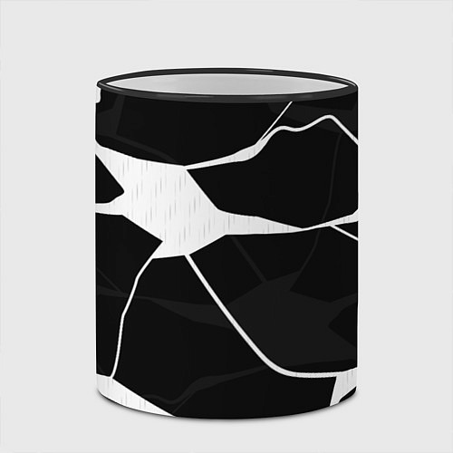 Кружка цветная Черно-белая классика / 3D-Черный кант – фото 2