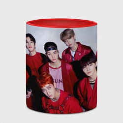 Кружка 3D Stray Kids No Easy, цвет: 3D-белый + красный — фото 2