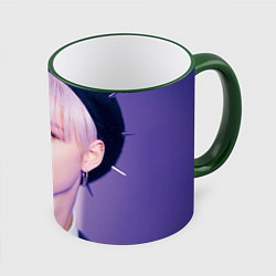 Кружка 3D Stray Kids 2nd World Tour Maniac Felix, цвет: 3D-зеленый кант