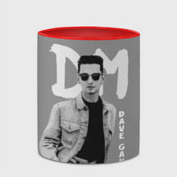 Кружка 3D Dave Gahan - Depeche Mode, цвет: 3D-белый + красный — фото 2