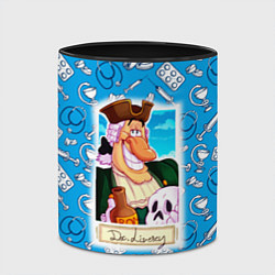 Кружка 3D Доктор Ливси с черепом и ромом, цвет: 3D-белый + черный — фото 2