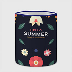 Кружка 3D Здравствуй Лето, цвет: 3D-синий кант — фото 2