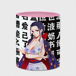 Кружка 3D Нико Робин - Ван Пис, цвет: 3D-белый + розовый — фото 2