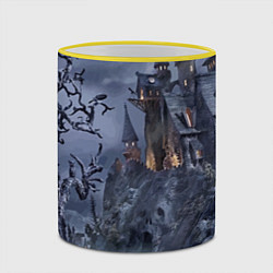 Кружка 3D Старый заброшенный замок - Halloween, цвет: 3D-желтый кант — фото 2