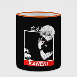 Кружка 3D Tokyo Ghoul - Kaneki Ken, цвет: 3D-оранжевый кант — фото 2