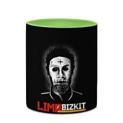 Кружка 3D Limp bizkit Wes Borland, цвет: 3D-белый + светло-зеленый — фото 2