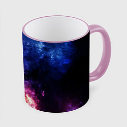 Кружка 3D Космическая туманность Млечного пути, цвет: 3D-розовый кант