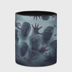 Кружка 3D Scary faces trying to get out, цвет: 3D-белый + черный — фото 2