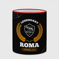 Кружка 3D Лого Roma и надпись legendary football club на тем, цвет: 3D-красный кант — фото 2