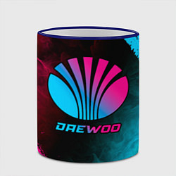 Кружка 3D Daewoo - neon gradient, цвет: 3D-синий кант — фото 2