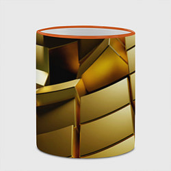 Кружка 3D Золото, цвет: 3D-оранжевый кант — фото 2