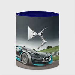 Кружка 3D Citroen DS Spirit - скоростной режим, цвет: 3D-белый + синий — фото 2
