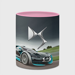 Кружка 3D Citroen DS Spirit - скоростной режим, цвет: 3D-белый + розовый — фото 2