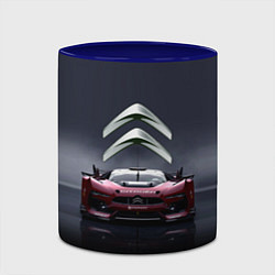Кружка 3D Citroen - Racing team - Motorsport, цвет: 3D-белый + синий — фото 2