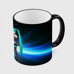 Кружка цветная Хацунэ Мику - вокалоид