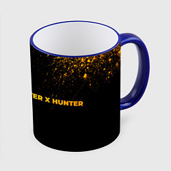 Кружка цветная Hunter x Hunter - gold gradient: надпись и символ