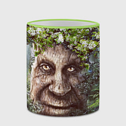 Кружка 3D Мудрое Таинственное Дерево, цвет: 3D-светло-зеленый кант — фото 2
