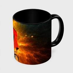 Кружка 3D Hyunjin Stray Kids space, цвет: 3D-белый + черный