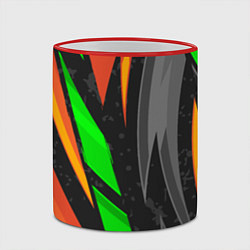 Кружка 3D Абстракция, цвет: 3D-красный кант — фото 2