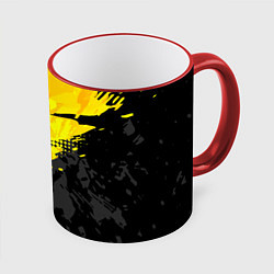 Кружка цветная Black and yellow