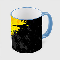 Кружка цветная Black and yellow