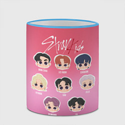 Кружка 3D Chibi Stray Kids, цвет: 3D-небесно-голубой кант — фото 2