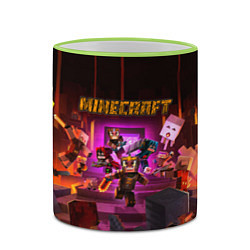 Кружка 3D Minecraft art, цвет: 3D-светло-зеленый кант — фото 2